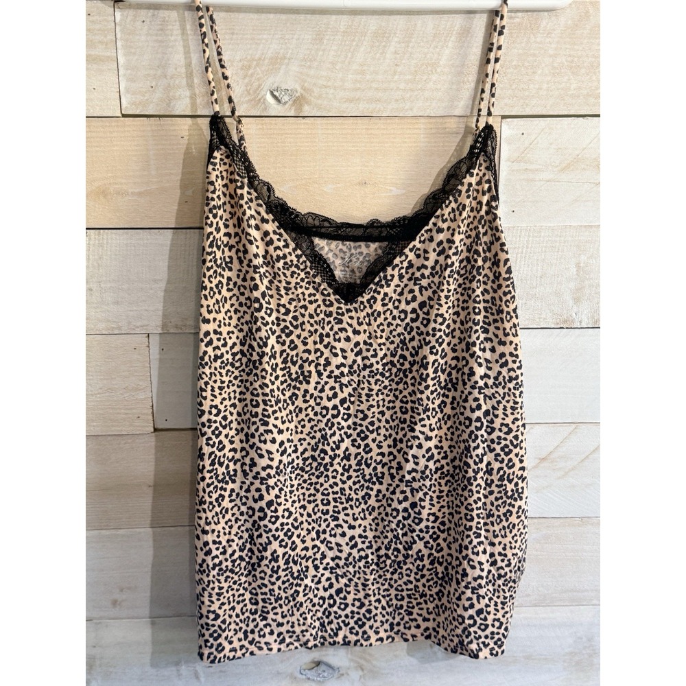 Victoria's Secret Heavenly Leopard Print Lingerie Lace Trim Top Size XXL NWT